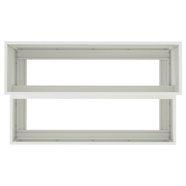 Градинска саксия Бяло 100 x 60 x 45 см