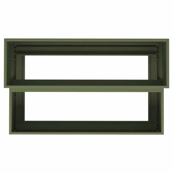 Градинска саксия Маслинено зелено 100 x 60 x 45 см