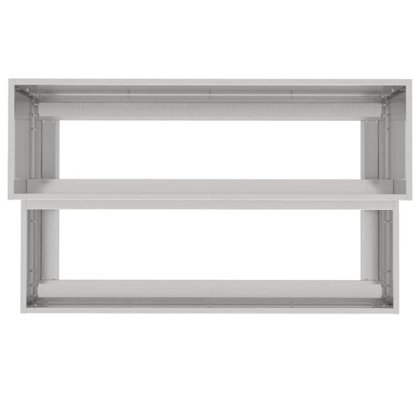 Градинска саксия Сребрист 100 x 60 x 45 см Неръждаема стомана