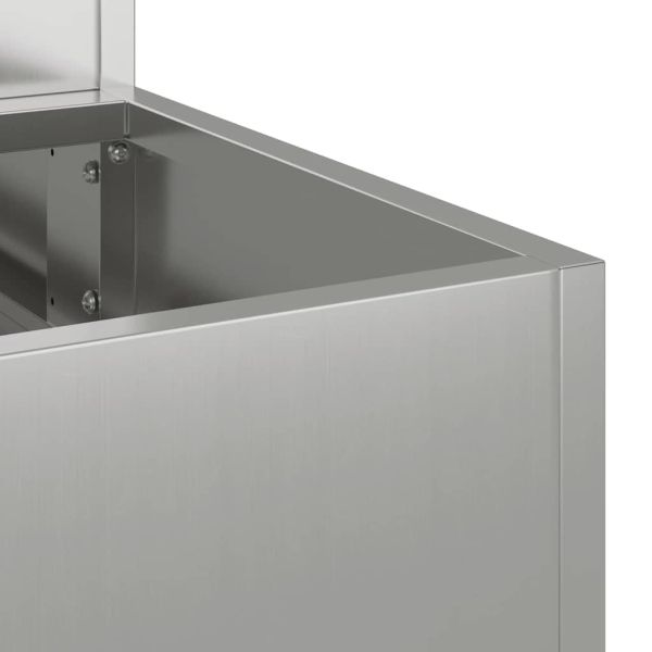 Градинска саксия Сребрист 100 x 60 x 45 см