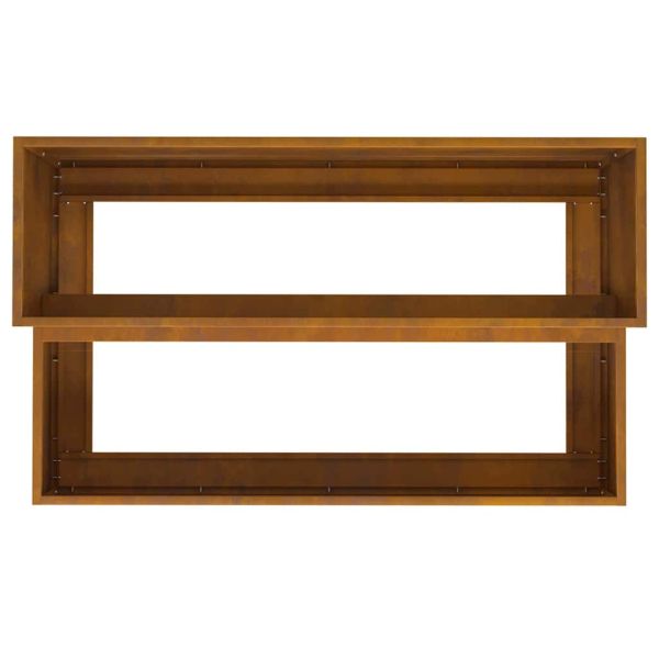 Градинска саксия Ръждясало 100 x 60 x 45 см Патинираща стомана