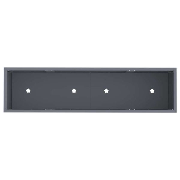 Повдигната градинска саксия Антрацит 100 x 26 x 82 см Стомана