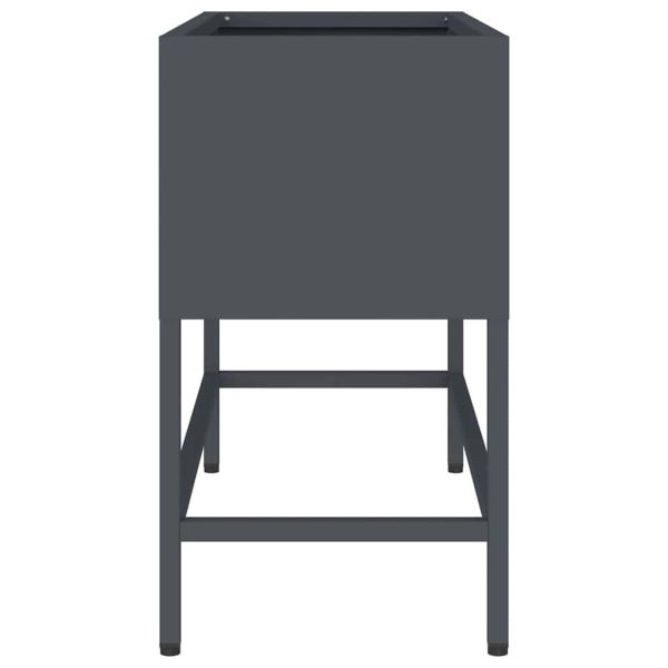 Повдигната градинска саксия Антрацит 60 x 26 x 45 см Стомана