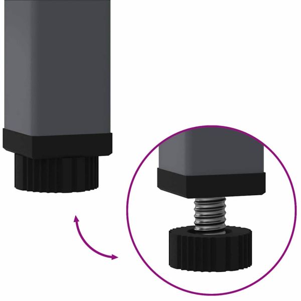Повдигната градинска саксия Антрацит 60 x 26 x 45 см Стомана