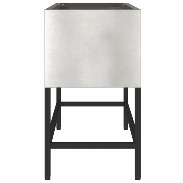 Повдигната градинска саксия Сребрист 60 x 26 x 45 см