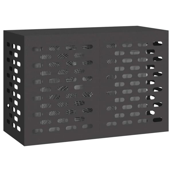 Покритие за климатик Черно 90 x 40 x 60 см Стомана