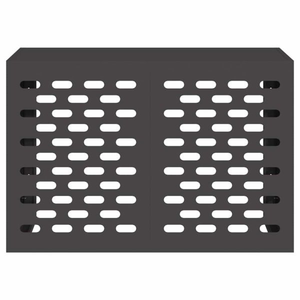 Покритие за климатик Черно 90 x 40 x 60 см Стомана