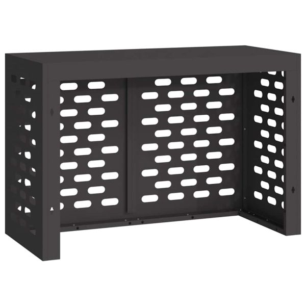 Покритие за климатик Черно 90 x 40 x 60 см Стомана