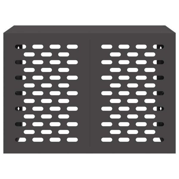 Покритие за климатик Черно 100 x 50 x 70 cm Стомана