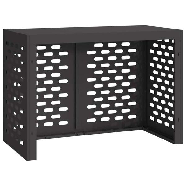 Покритие за климатик Черно 100 x 50 x 70 cm Стомана