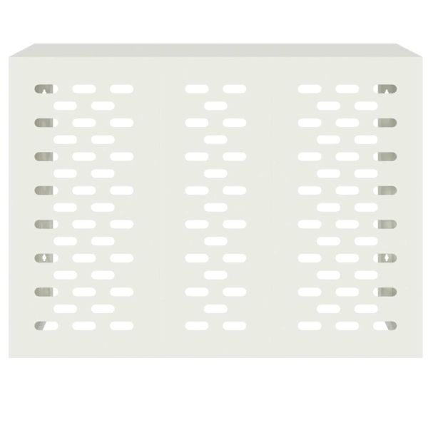 Покритие за климатик Бяло 110 x 50 x 80 cm Стомана