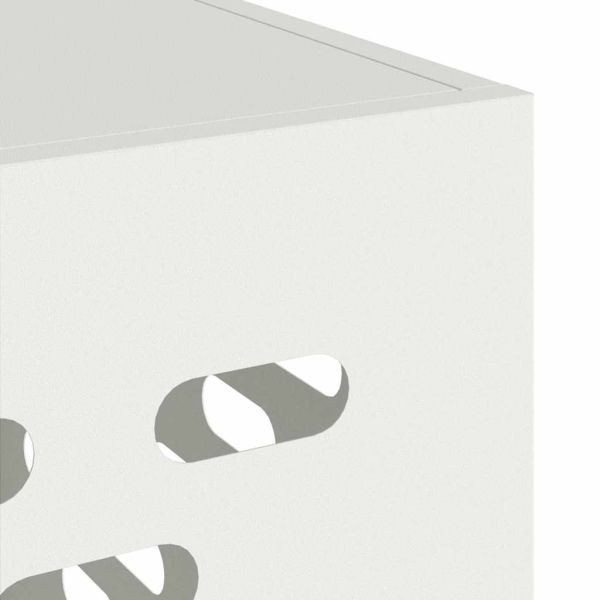 Покритие за климатик Бяло 110 x 50 x 80 cm Стомана