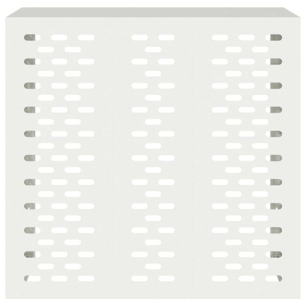 Покритие за климатик Бяло 110 x 50 x 105 см Стомана