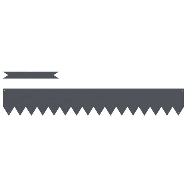 Ограда за трева 30 pcs Антрацит 100 x 0.05 x 20 см