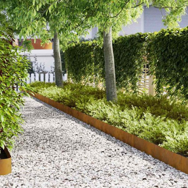 Ограда за трева 20 pcs Кафяво 100 x 0.05 x 20 см