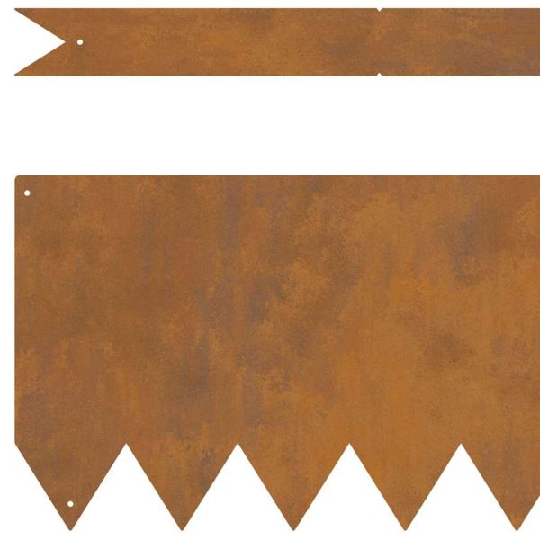 Ограда за трева 20 pcs Кафяво 100 x 0.05 x 20 см