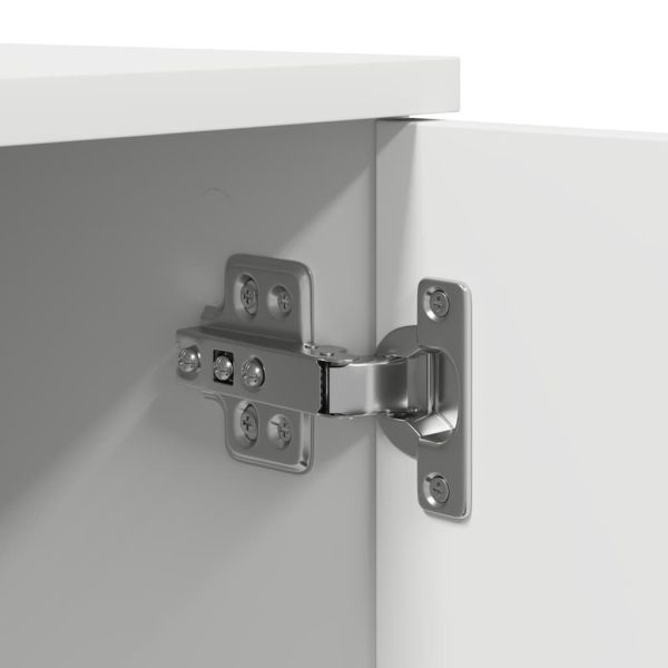 Шкаф за съхранение 2 pcs Бяло 127 x 41 x 40 см Инженерно дърво