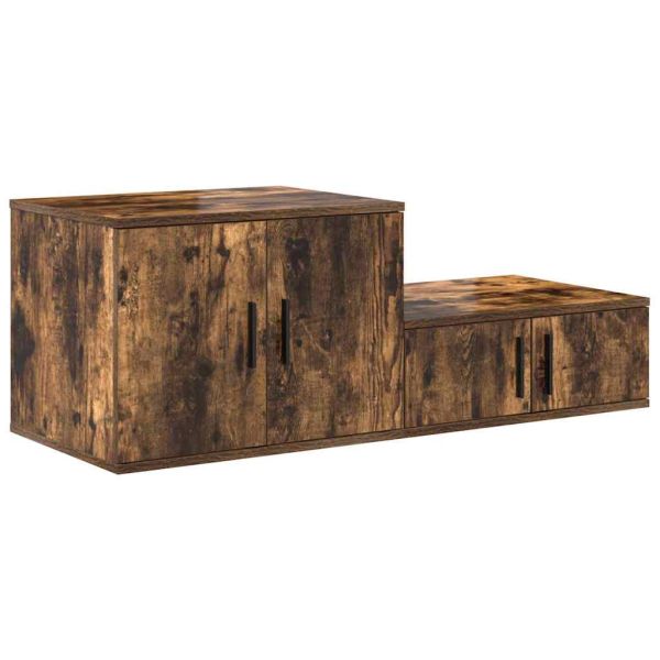 Шкаф за съхранение 2 pcs Димян дъб 118 x 41 x 40 см