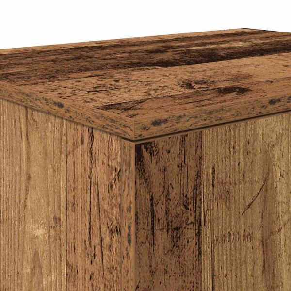Шкаф за съхранение 2 pcs Старо дърво 103 x 41 x 40 см