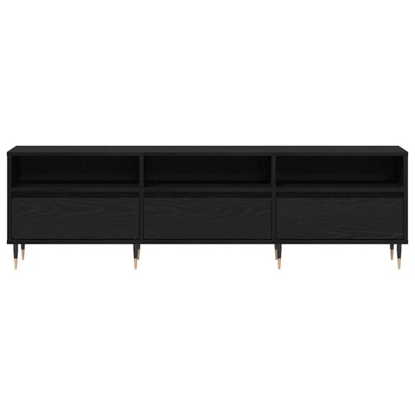 ТВ шкаф Черния дъб 150 x 30 x 45 см Инженерно дърво