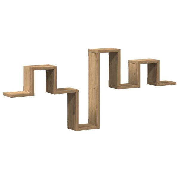 Стенен рафт Монтиране на стена Дъб 104.5 x 43 x 10 см