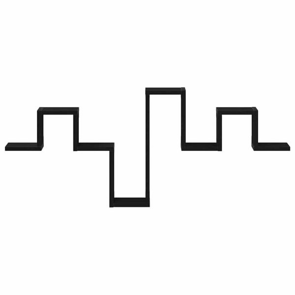 Стенен рафт Монтиране на стена Черния дъб 104.5 x 43 x 10 см