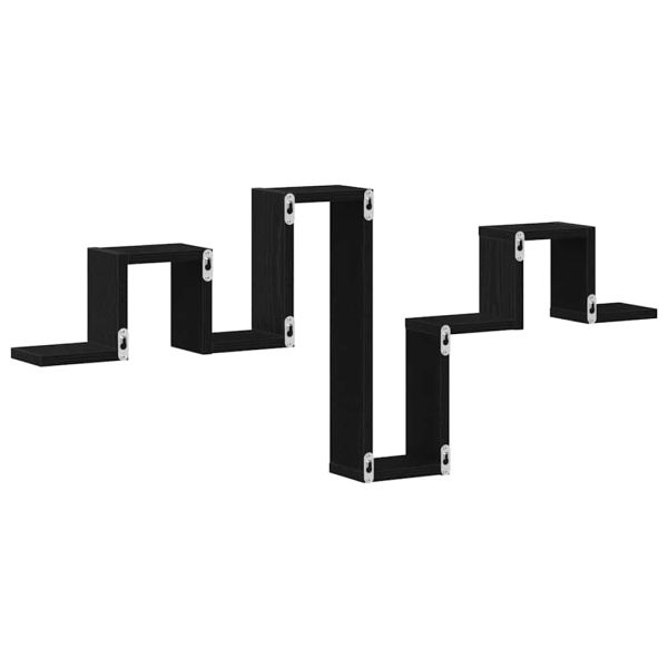 Стенен рафт Монтиране на стена Черния дъб 104.5 x 43 x 10 см