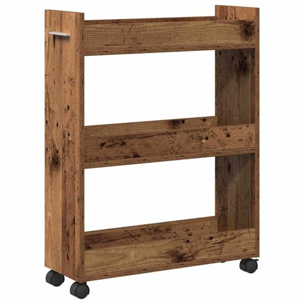 За шкафове с колело Старо дърво 60 x 22 x 79 см