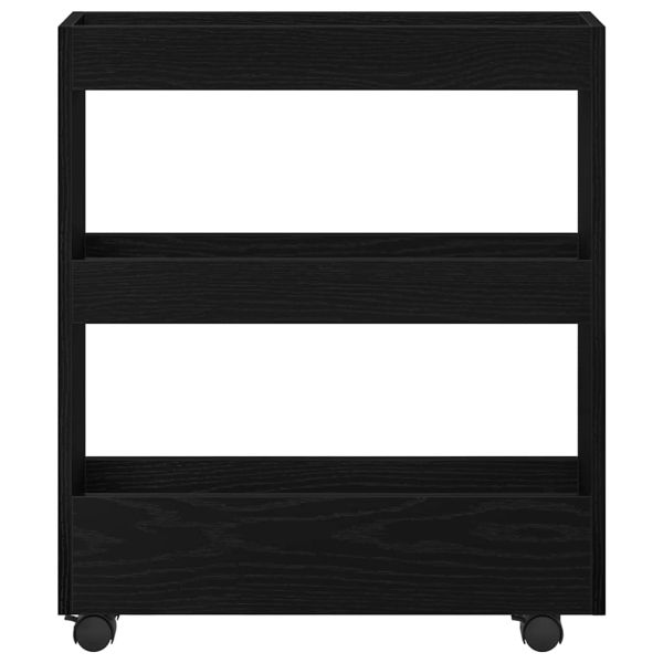 Тесен Тролей за Съхранение Черния дъб 60 x 18 x 70 см