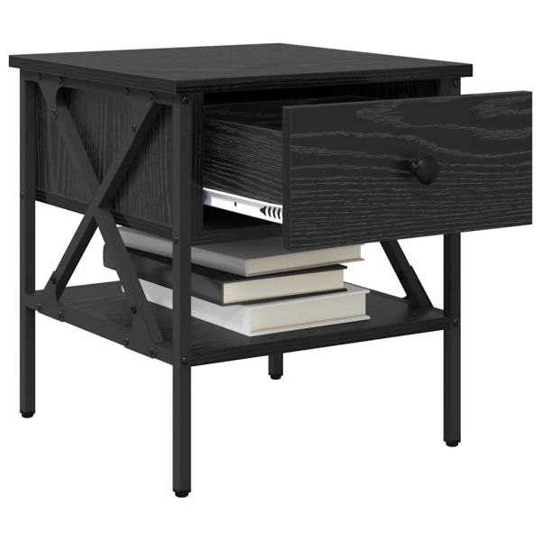 Нощно Шкафче с чекмедже 2 pcs Черен дъб 40 x 42 x 45 см