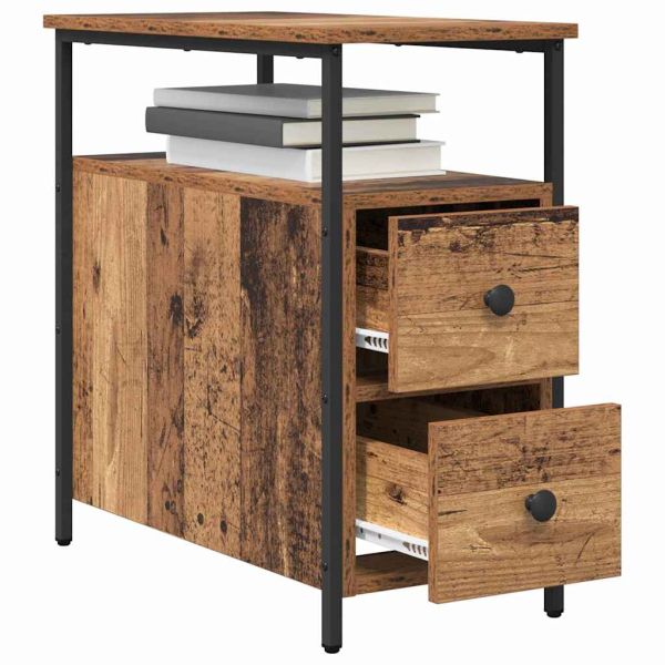 Нощен шкаф Старо дърво 30 x 60 x 60 см Инженерно дърво