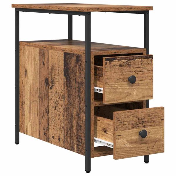 Нощен шкаф Старо дърво 30 x 60 x 60 см Инженерно дърво