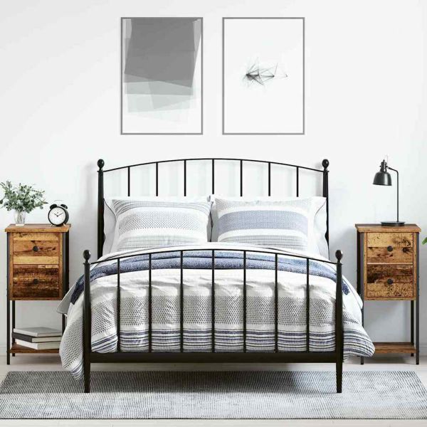 Нощен шкаф 2 pcs Старо дърво 32 x 42 x 70 см Инженерно дърво