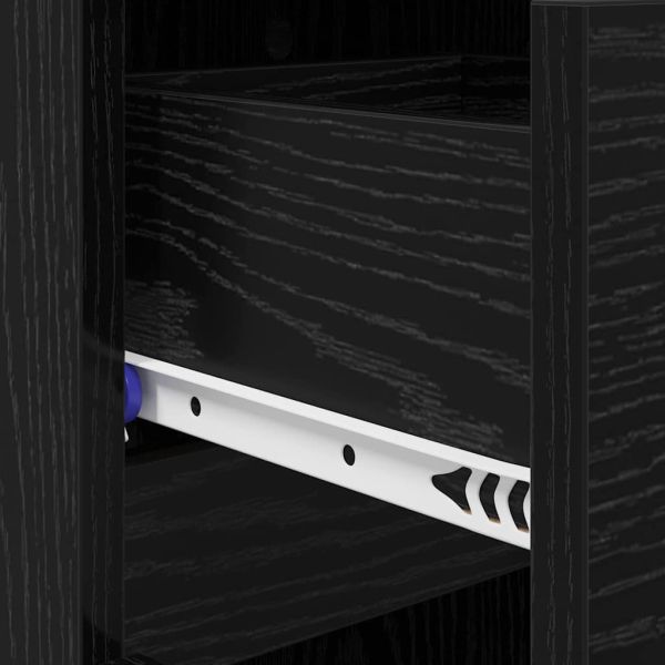 Шкаф за обувки Черния дъб 100,5 x 28 x 100 см Инженерно дърво