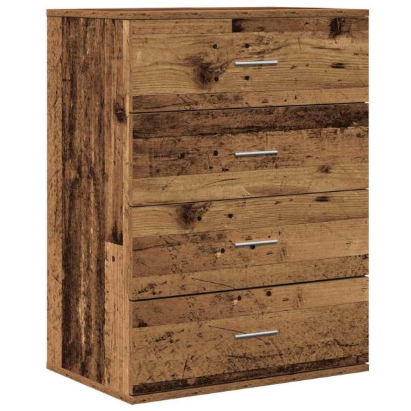 Служебен шкаф Старо дърво 60 x 39 x 80 см Инженерно дърво