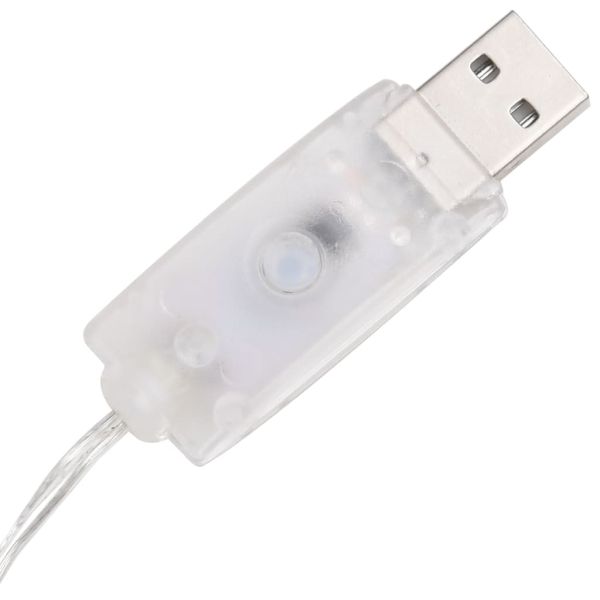 Акрилна декоративна пирамида LED светещ конус студено бял 90 см