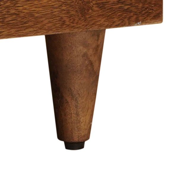 ТВ шкаф с чекмедже Орех 70 x 33,5 x 46 см Солидно мангово дърво