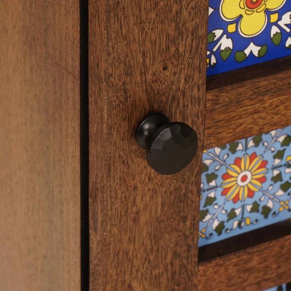 Окачен шкаф за баня със съхранение Орех 38 x 33,5 x 48 см