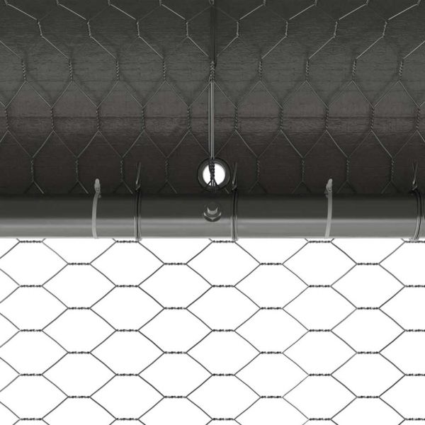 Клетка за пилета Сребрист 2 x 2 x 2 m Галванизирана стомана