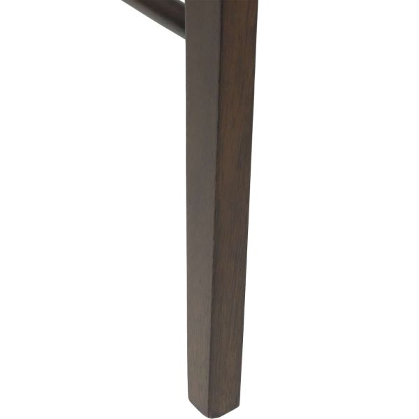 Трапезен стол 2 pcs Светло кафяво и черно Солидно гумено дърво