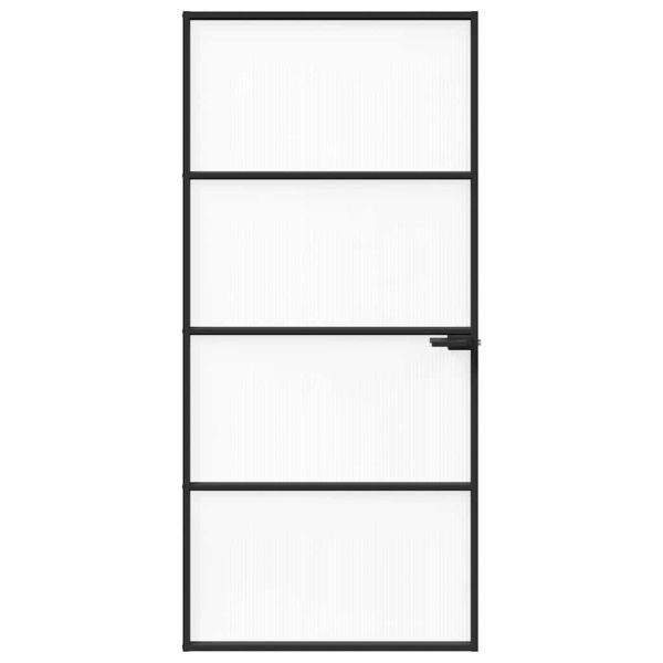 Врата за дом 93 x 201,5 x 3,5 см Алуминий и закалено стъкло