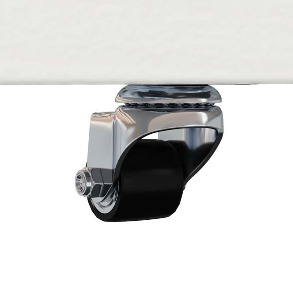 Рамка за легло Бяло 100 x 200 cm Солидно борово дърво