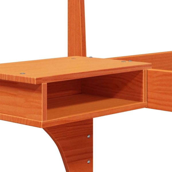 Рамка за легло с таблото Кафяво с восъчно покритие 90 x 190 cm