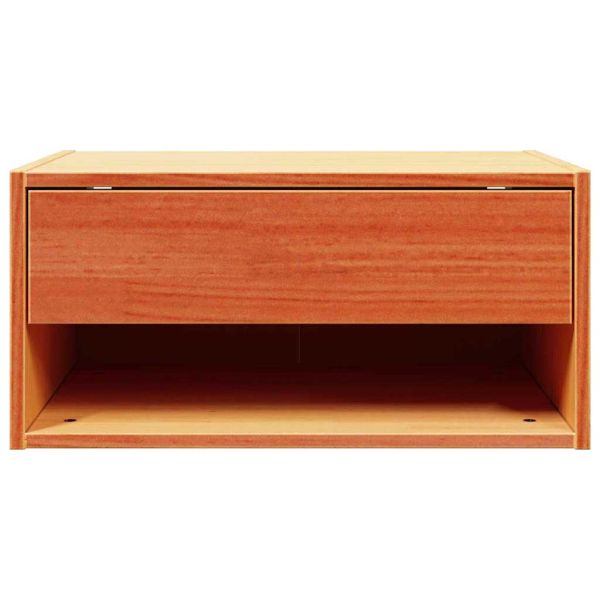 Нощно шкафче Кафяво с восъчно покритие 50 x 32,5 x 24 см