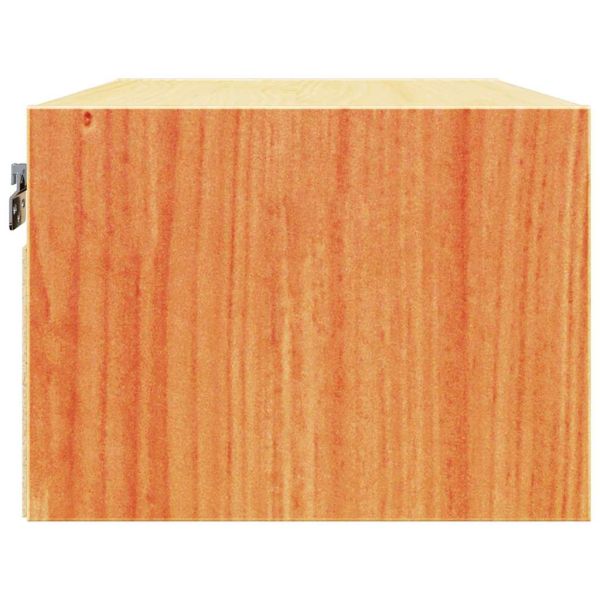 Нощно шкафче Кафяво с восъчно покритие 50 x 32,5 x 24 см