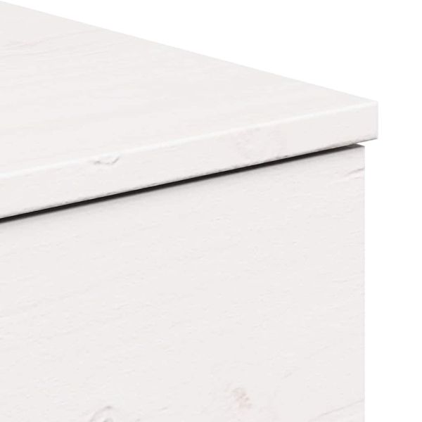Нощно шкафче 2 pcs Бяло 37 x 35 x 18,5 см Борово дърво масив
