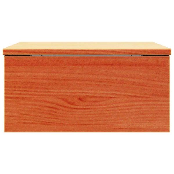 Нощно шкафче Кафяво с восъчно покритие 37 x 35 x 18,5 см