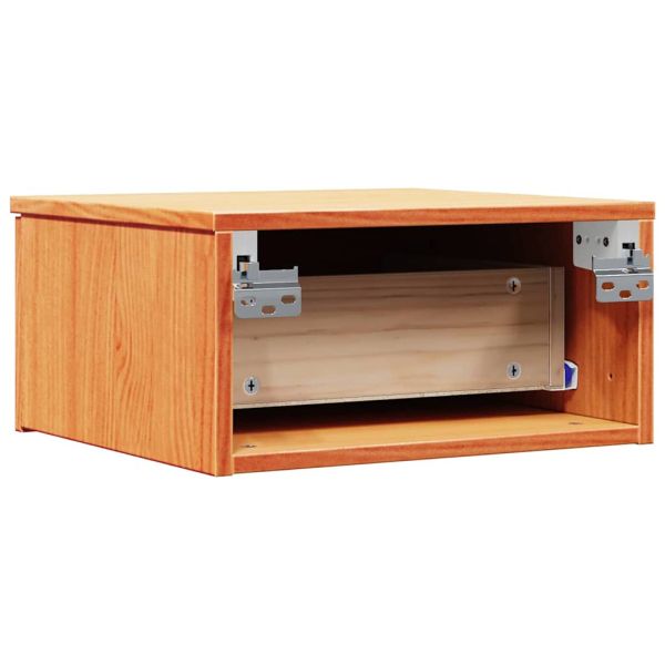 Нощно шкафче 2 pcs Кафяво с восъчно покритие 37 x 35 x 18,5 см