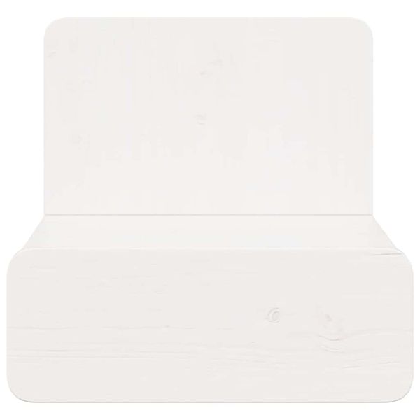 Нощно шкафче 2 pcs Бяло 44 x 32,5 x 40 см Борово дърво масив