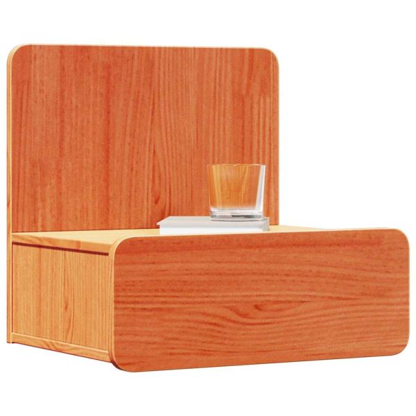 Нощно шкафче Кафяво с восъчно покритие 44 x 32,5 x 40 см